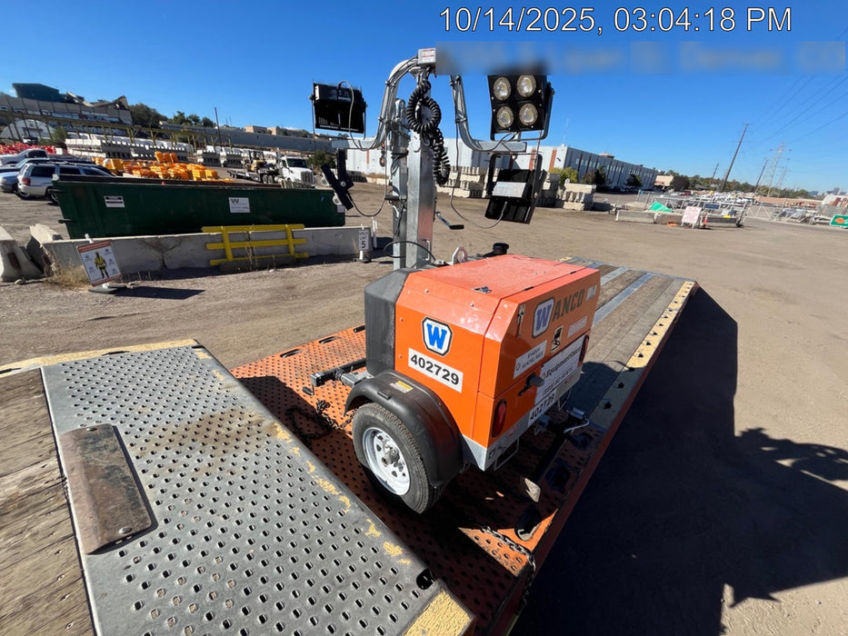 2024 Wanco WLTT-4MM4K Diesel, Deep Sea Controller, Shore Power Plug, Auto Start, (4) 350W LED Floodlights, 4kW Generator, 60 Gal Fuel Tank, 2" Ball, T3