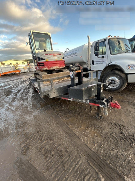 2024 TEXAS PRIDE TRAILERS 21' Lowboy Gravity Tilt Bed 14K Bumper Pull Trailer