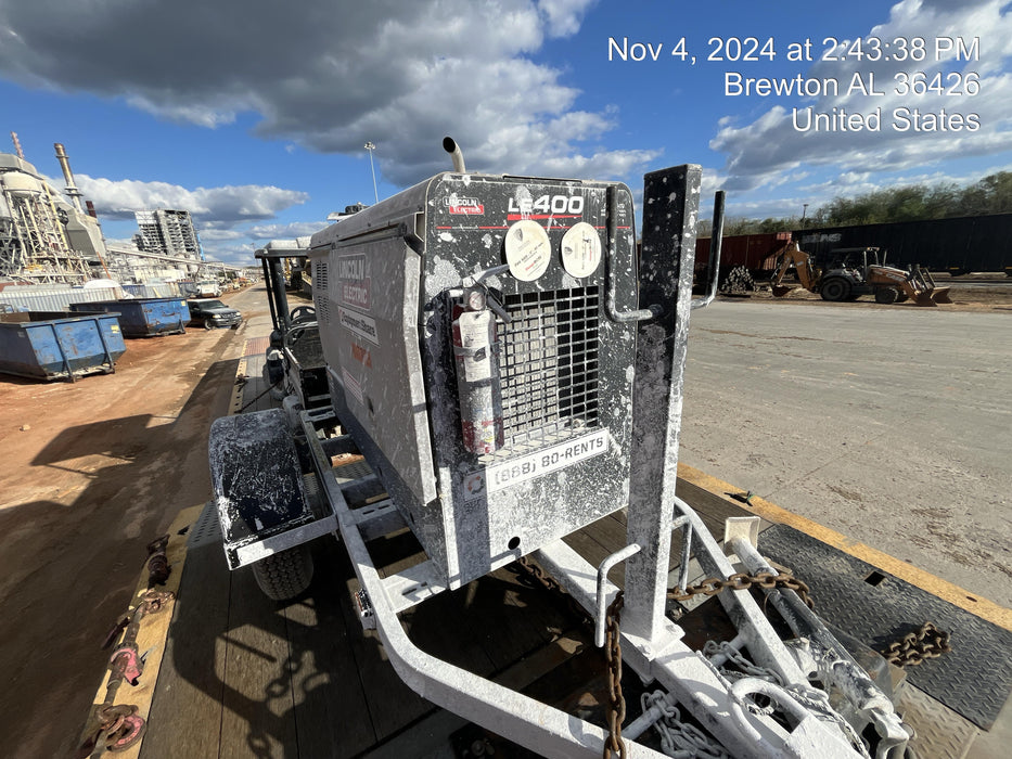 2024 Lincoln Electric LE400 Kubota V1505, Trlr, Cable Rack, Light Kit, ES Decals, T3