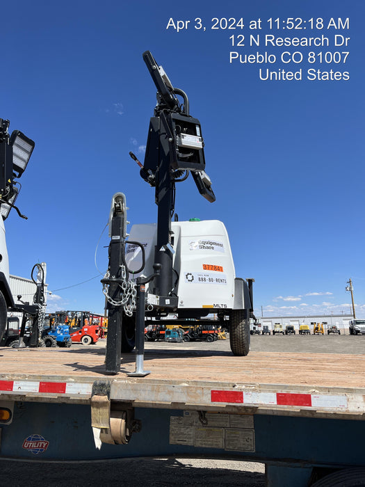 2023 Generac MLT2 Diesel, Flex Switch 120V Input, Powerzone Controller, 
(4) 320W LED Lights, 4kW Generator, 39.9 Gal Fuel Tank, 2" Ball, T3