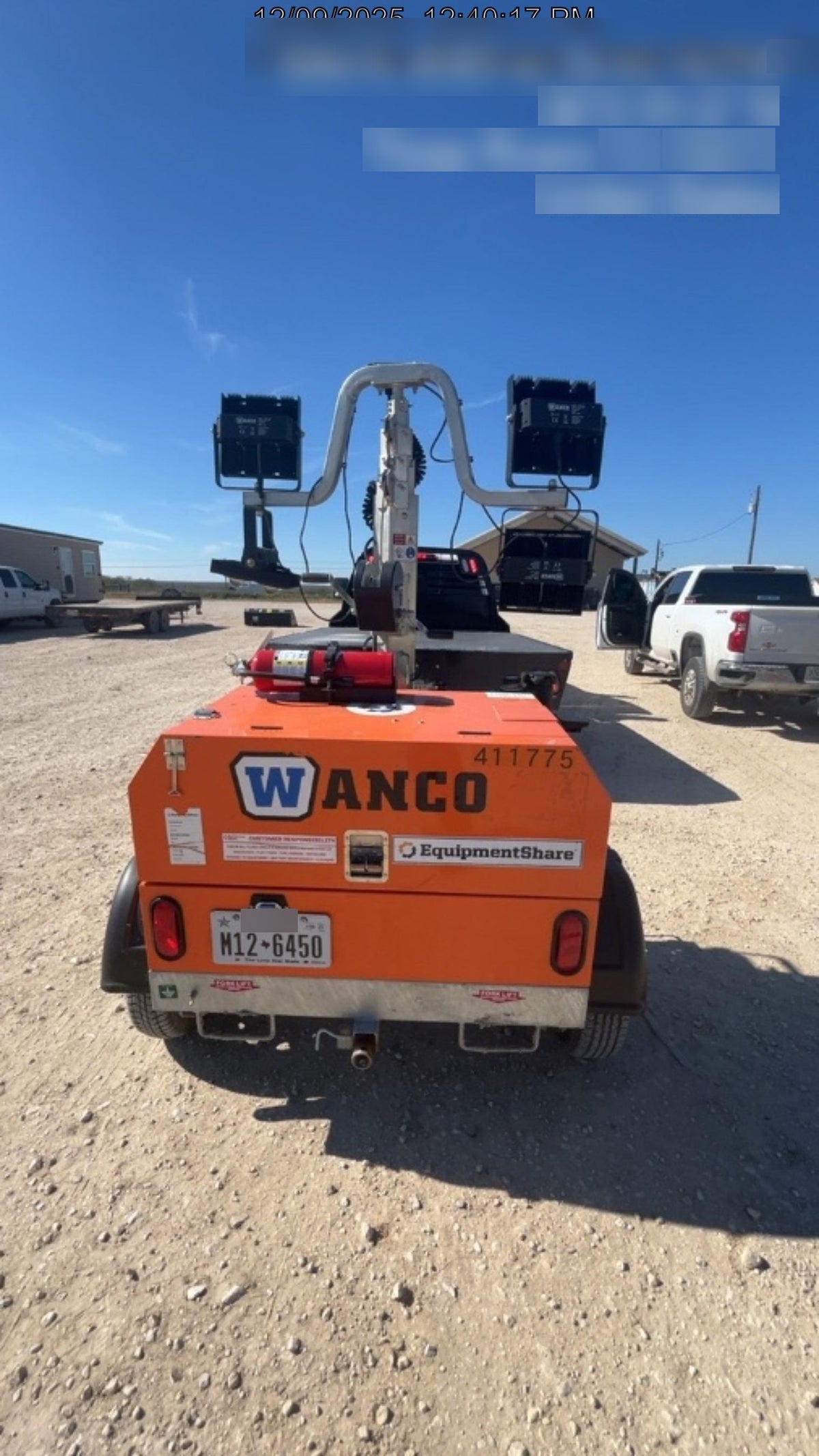 2024 Wanco WLTT-4MM4K Diesel, Deep Sea Controller, Shore Power Plug, Auto Start, (4) 350W LED Floodlights, 4kW Generator, 60 Gal Fuel Tank, 2" Ball, T3