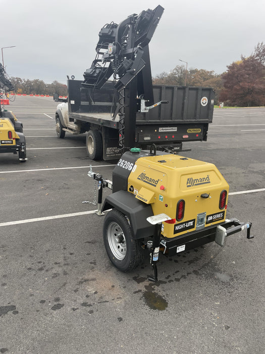 2022 Allmand NLV3GR (4) LED Light Fixture 350W, 23' Vertical Mast, 3kW Prime, Towable, ES Decals, T3