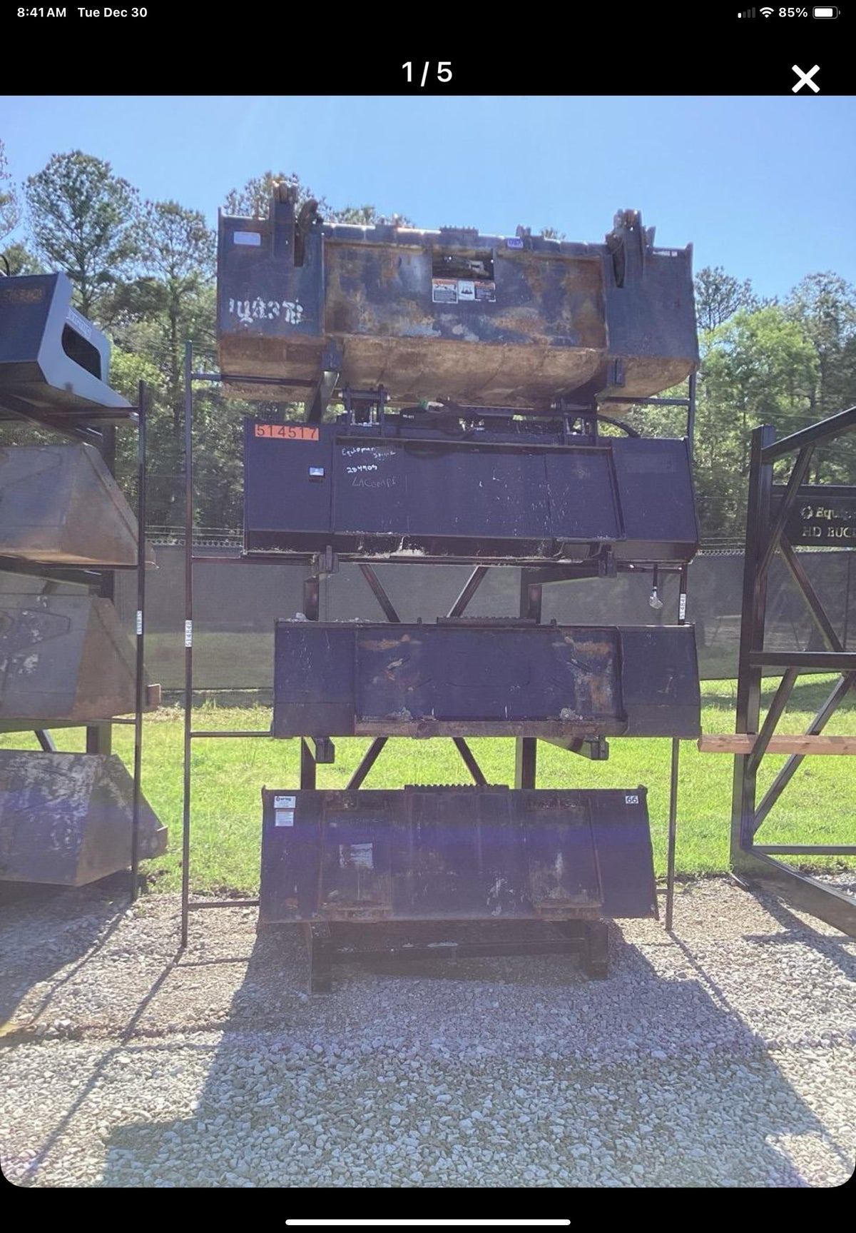 2025 FLUID POWER SUPPORT Four Bucket Rack