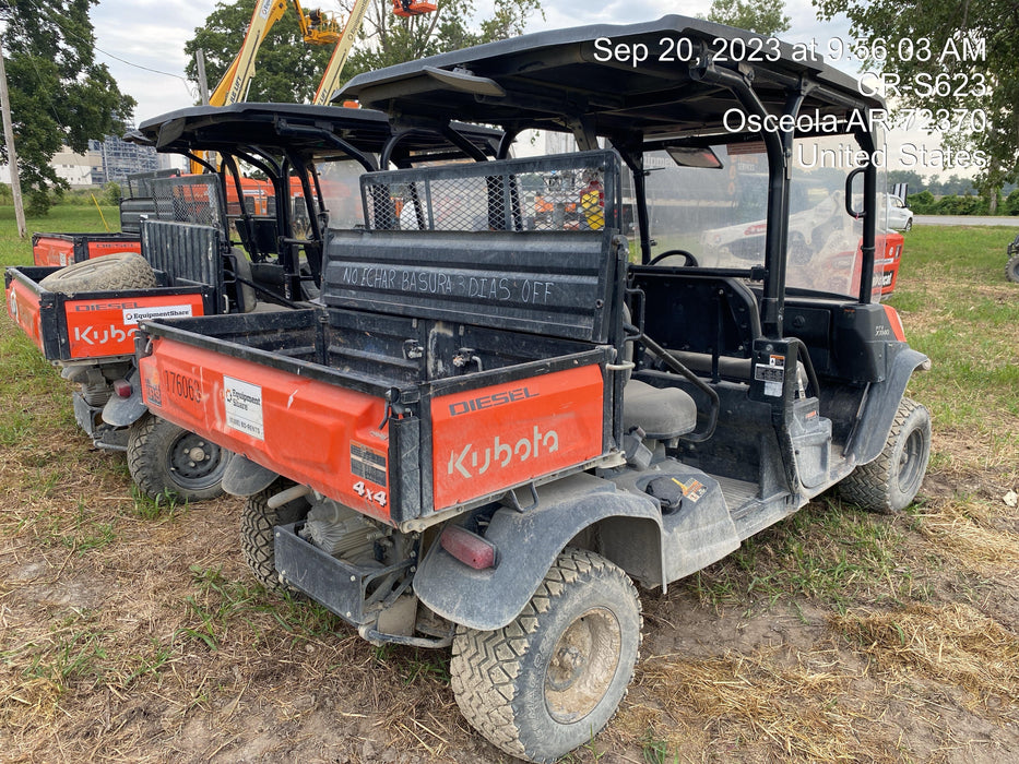 2021 Kubota RTV-X1140W-H Plastic Canopy, Windshield Acrylic Clear, LED Strobe Light, Wire Harness Kit, Back up Alarm