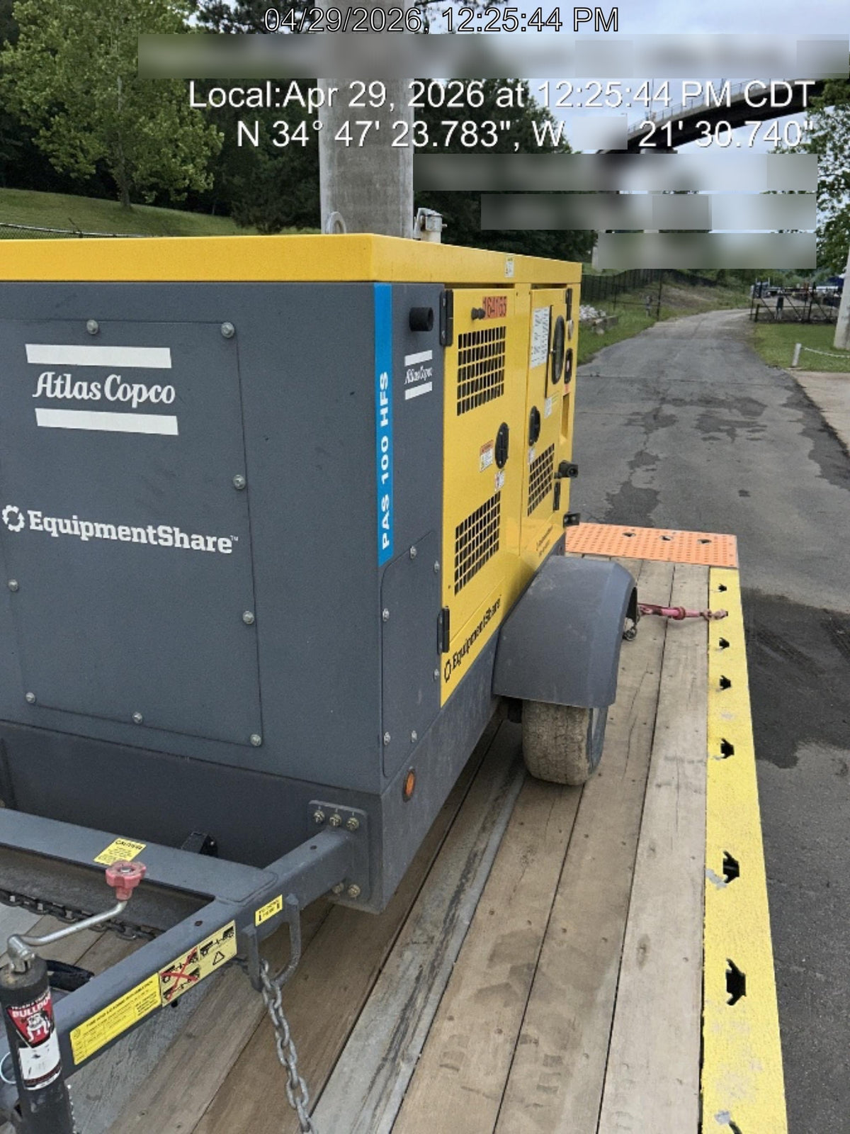 2021 ATLAS COPCO PAS 100 HF CS Enclosed