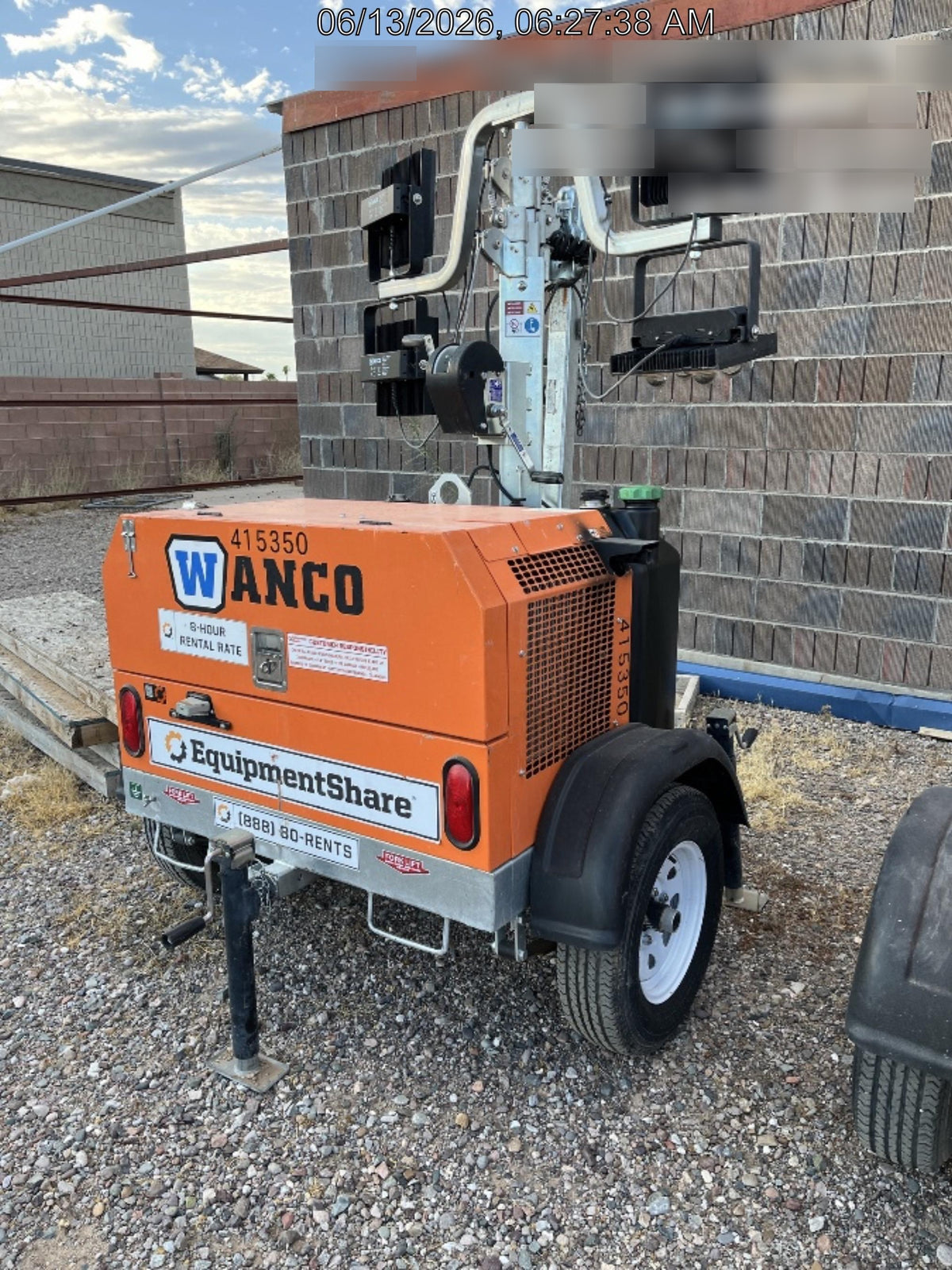 2024 Wanco WLTT-4MM4K Diesel, Deep Sea Controller, Shore Power Plug, Auto Start, (4) 350W LED Floodlights, 4kW Generator, 60 Gal Fuel Tank, 2" Ball, T3