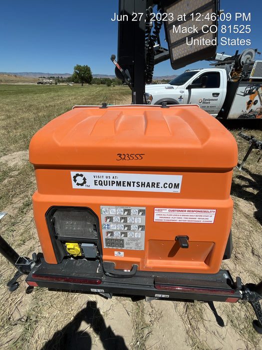 2023 Generac MLT2 Diesel, Flex Switch 120V Input, Powerzone Controller, (4) 320W LED Lights, 4kW Generator, 39.9 Gal Fuel Tank, 2" Ball, T3