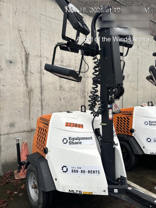 2023 Generac MLT2 Diesel, Flex Switch 120V Input, Powerzone Controller, (4) 320W LED Lights, 4kW Generator, 39.9 Gal Fuel Tank, 2" Ball, T3