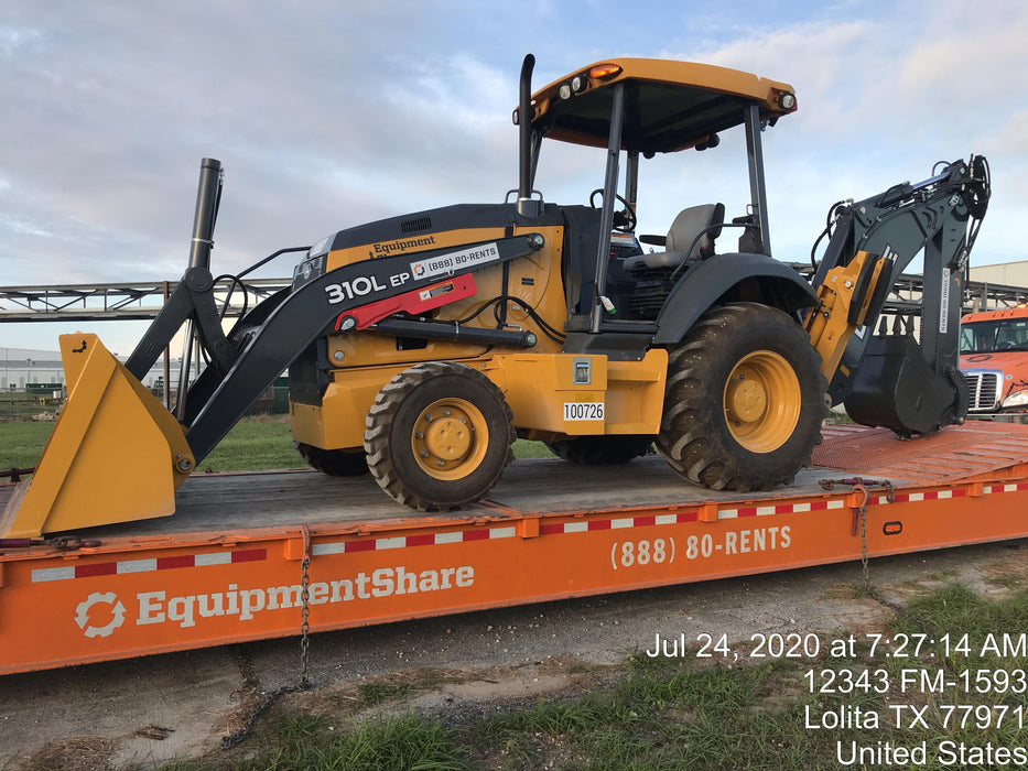 2020 John Deere 310LEP - Extendable Stick Canopy, 4WD, Extendable Stick, Pilot Controls, 2 Way Hydraulics, TAG Manual QC