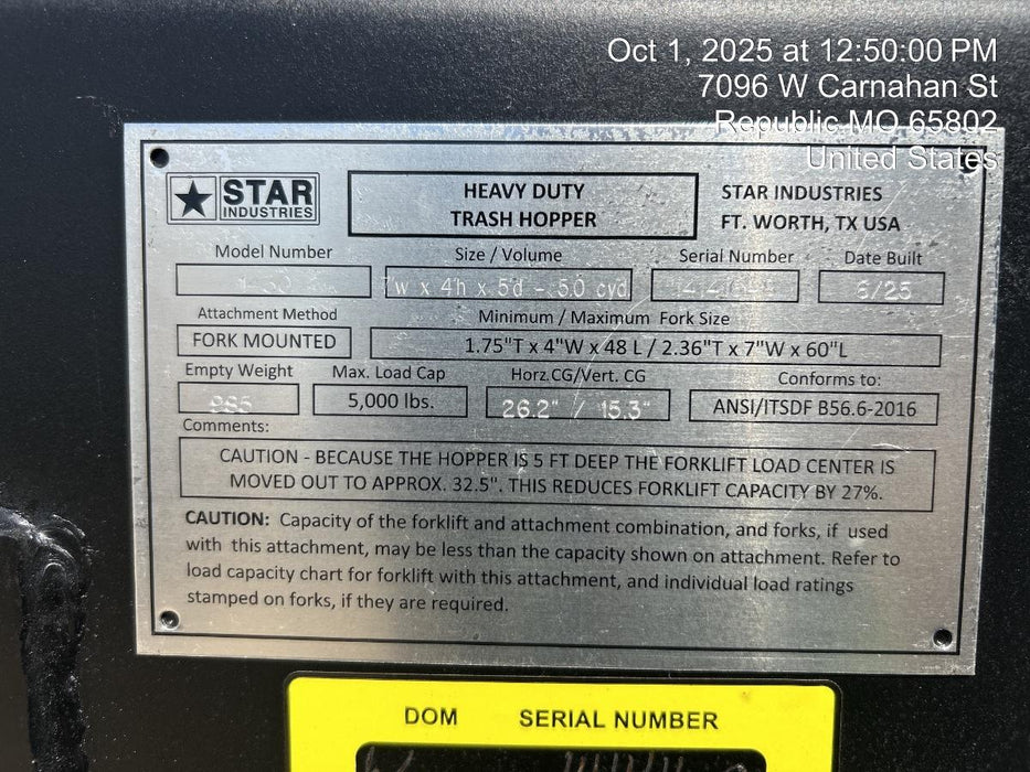 2025 STAR INDUSTRIES 1430