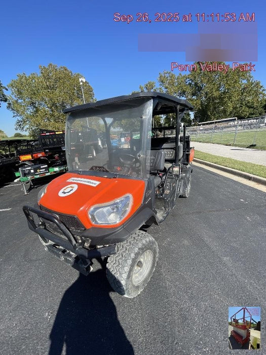 2022 Kubota RTV-X1140W-H Plastic Canopy, Windshield Acrylic Clear, LED Strobe Light, Wire Harness Kit, Back up Alarm