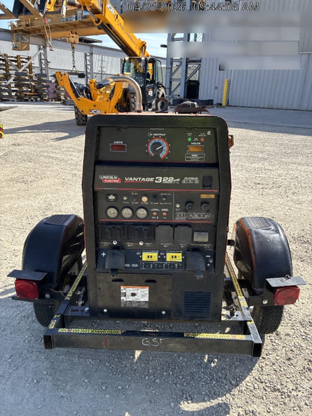 2021 Lincoln Electric Vantage 322 Vantage 322 Ready Pak 3 w/ Decals, ORANGE (includes trailer, cable rack, fender light kit) NO Telematics
