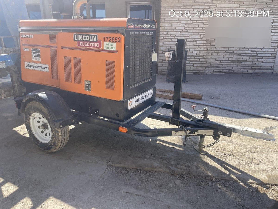 2021 Lincoln Electric Vantage 549X Ready Pak 3, ORANGE (includes trailer, cable rack, fender light kit)