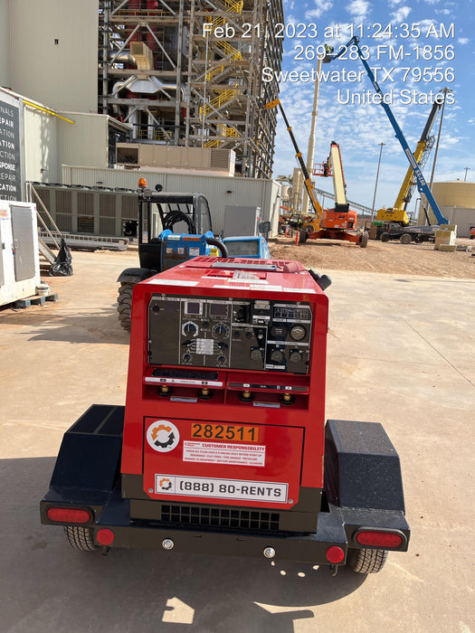 2022 Shindaiwa DGW400MDL Kubota D902 Engine, 23 HP, Dual Op Welder, Wire, Arc, Droop Stick, Tig, and CC Stick Functionality, Simulphase, 3 Phase and 1 Phase Gen Output, Single Axle NB Trlr, Slr Trckl Chrg 12V 12W, Fire Ext