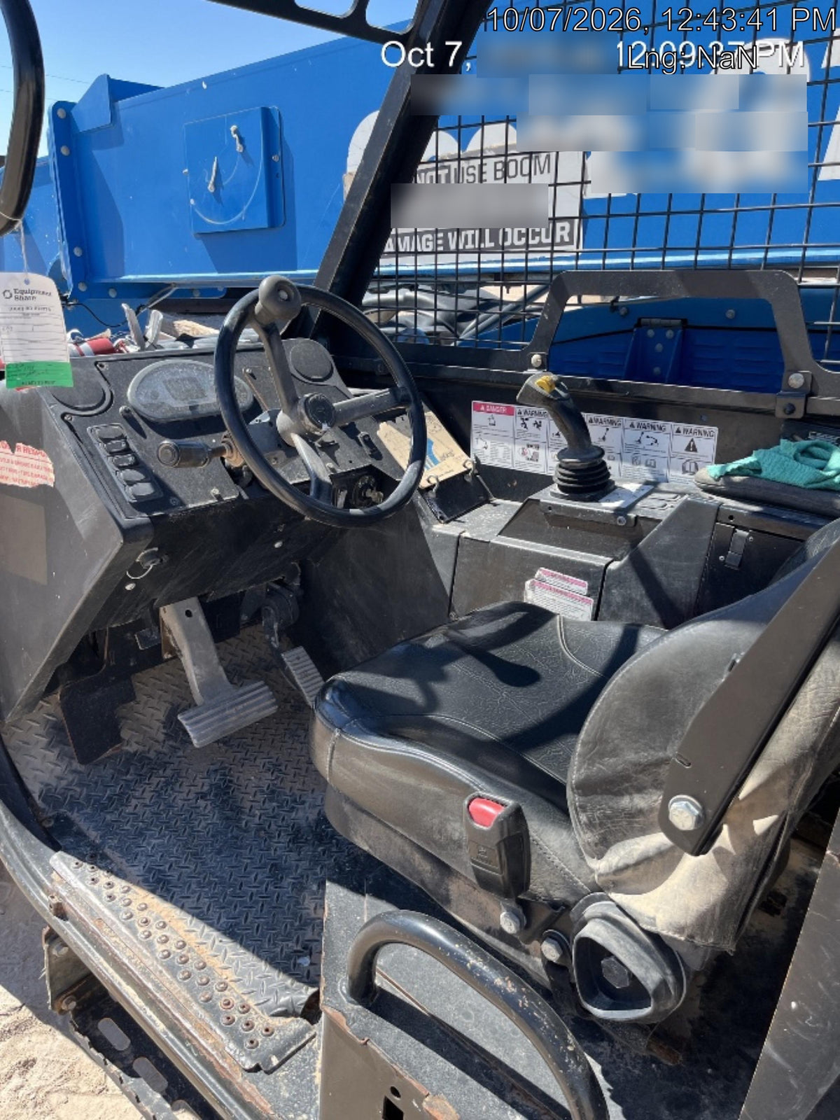 2018 Genie GTH-844 Genie GTH-844D w/Open ROPS, FF Tires, Work Light/Beacon, 60" Carriage and Forks