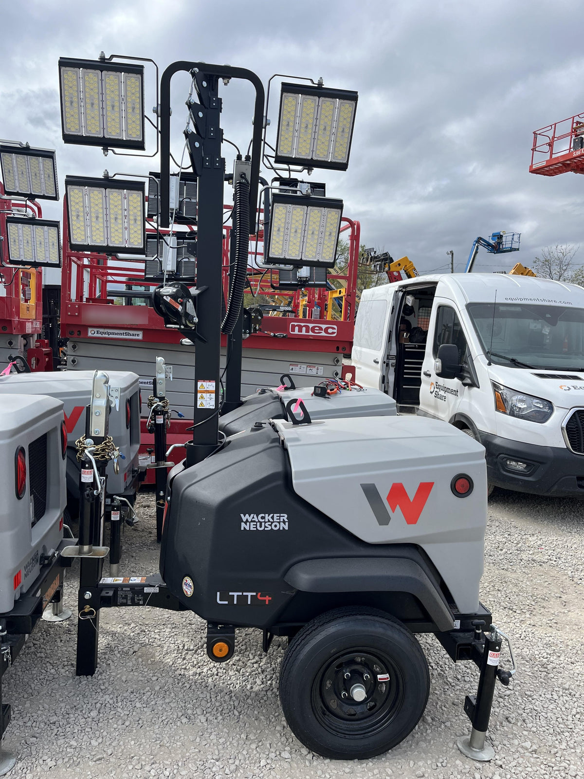 2024 Wacker Neuson LTT4 Diesel, Kohler KDW702, Deep Sea Controller, Auto Start, LED 320W, Bypass Outlet, T3