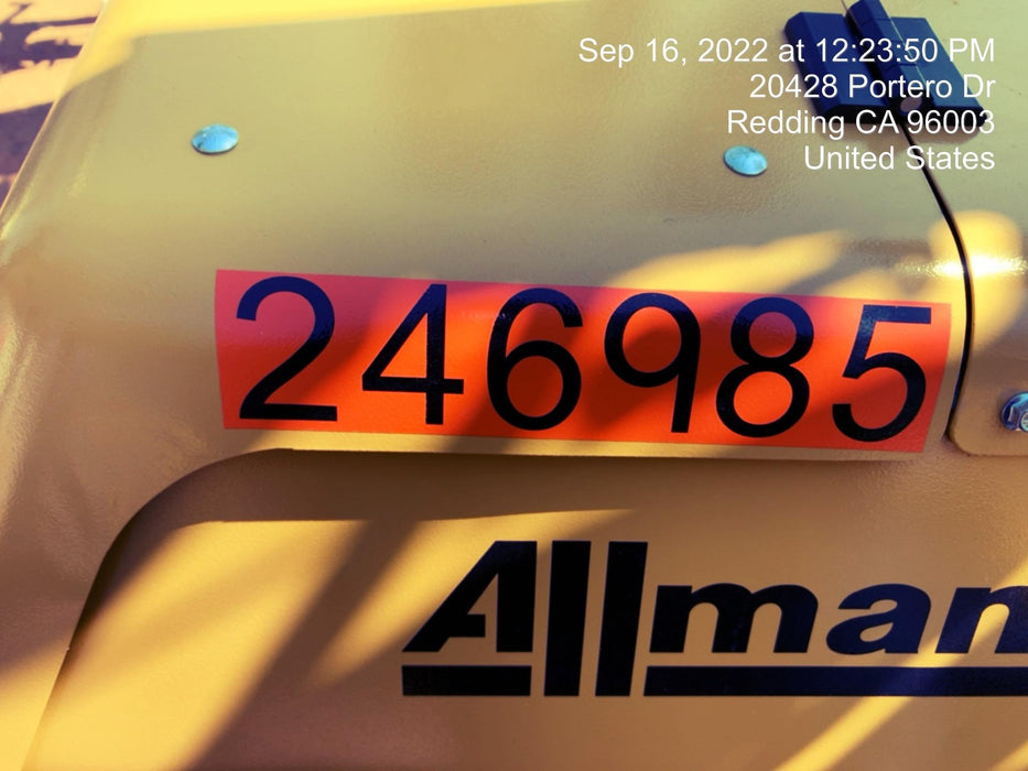 2022 Allmand NLV3GR (4) LED Light Fixture 350W, 23' Vertical Mast, 3kW Prime, Towable, ES Decals, T3