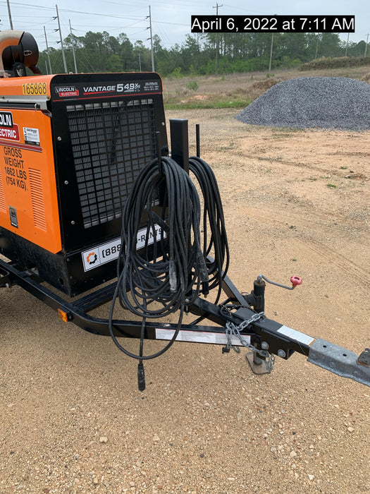 2021 Lincoln Electric Vantage 549X Ready Pak 3, ORANGE (includes trailer, cable rack, fender light kit)