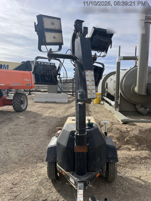 2022 Allmand NLV3GR (4) LED Light Fixture 350W, 23' Vertical Mast, 3kW Prime, Towable, ES Decals, T3