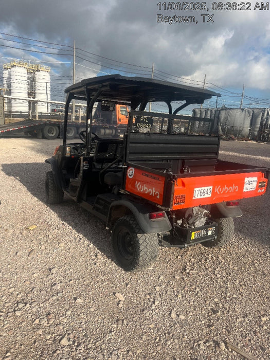 2022 Kubota RTV-X1140W-H Plastic Canopy, Windshield Acrylic Clear, LED Strobe Light, Wire Harness Kit, Back up Alarm