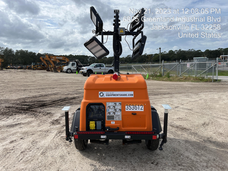 2023 Generac MLT2 Diesel, Flex Switch 120V Input, Powerzone Controller, (4) 320W LED Lights, 4kW Generator, 39.9 Gal Fuel Tank, 2" Ball, T3