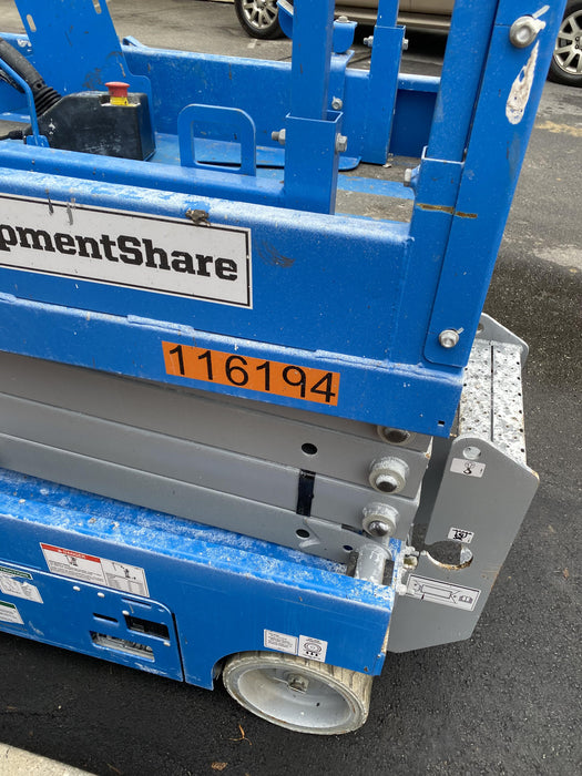 2020 Genie GS-1930 Solid Non Marking Tires, Beacon, Folding rails with half height swing gate