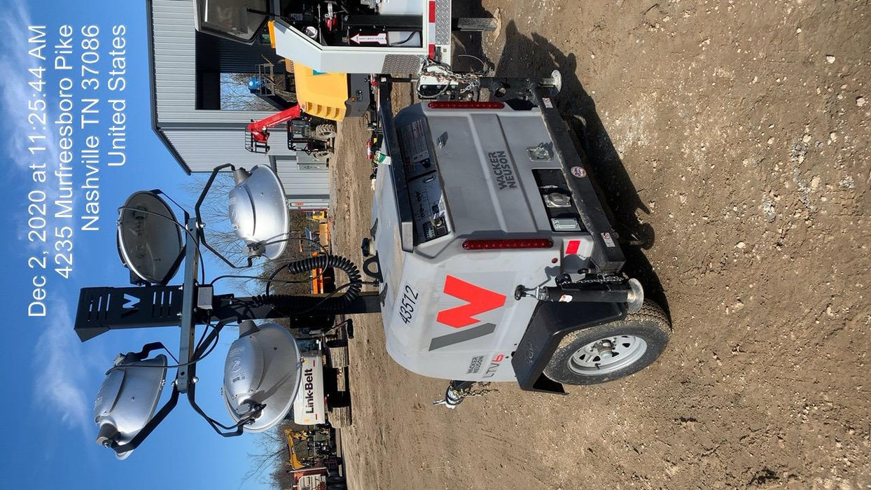 2019 Wacker Neuson LTV6L-MH Wacker Neuson LTV6L Mobile Light Tower w/Fuel Level Sensor Installed