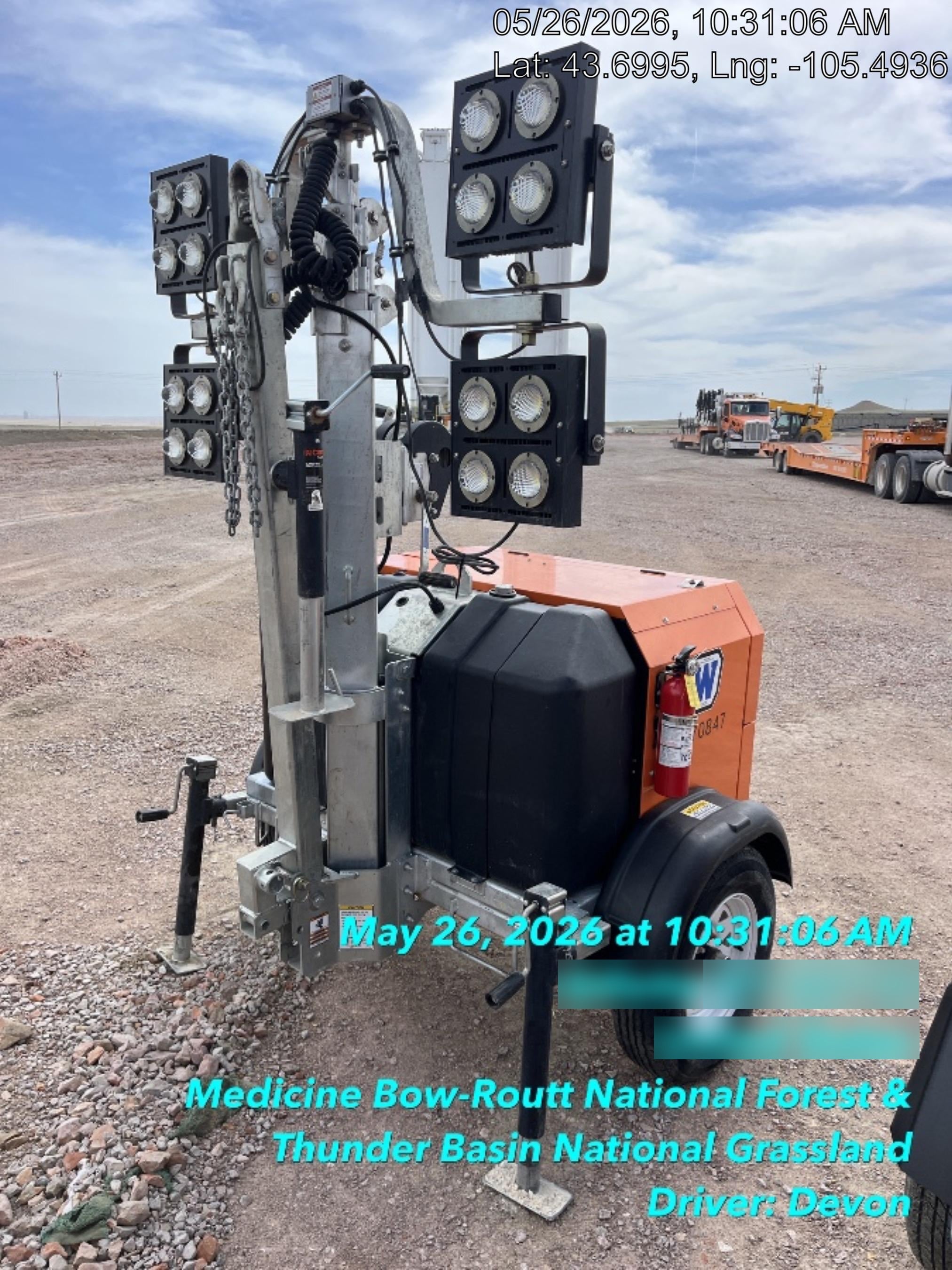 2023 Wanco WLTT-4MM4K Diesel, Deep Sea Controller, Shore Power Plug, Auto Start, (4) 350W LED Floodlights, 4kW Generator, 60 Gal Fuel Tank, 2" Ball, T3