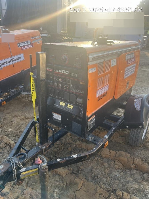 2022 Lincoln Electric LE400 Kubota V1505, Trlr, Cable Rack, Light Kit, ES Decals, T3