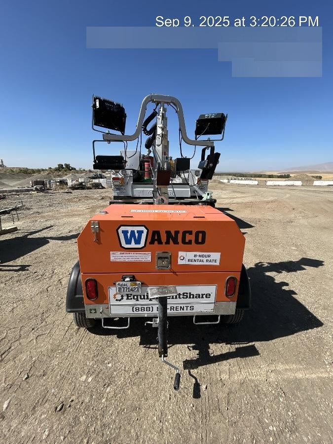 2024 Wanco WLTT-4MM4K Diesel, Deep Sea Controller, Shore Power Plug, Auto Start, (4) 350W LED Floodlights, 4kW Generator, 60 Gal Fuel Tank, 2" Ball, T3