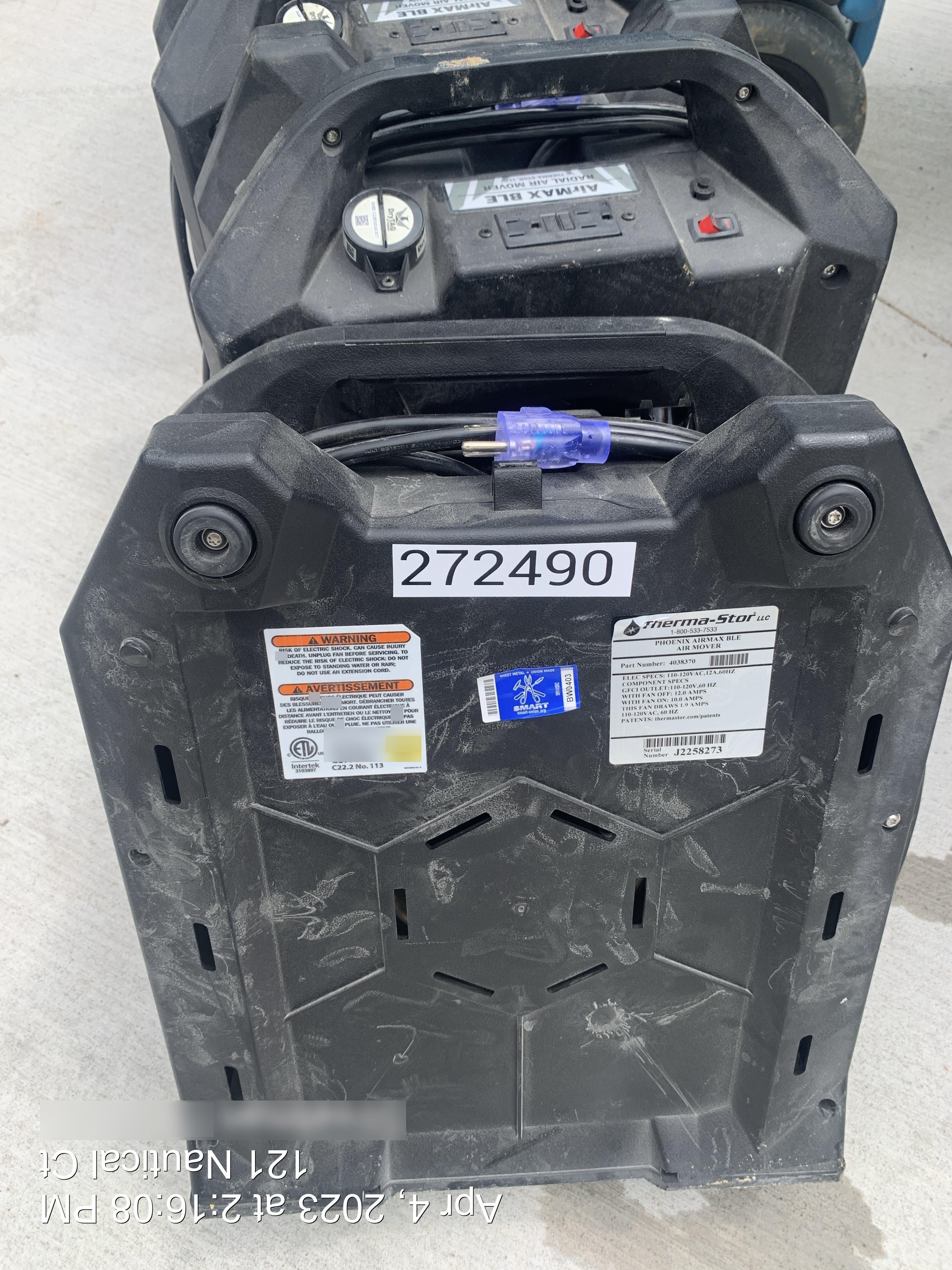 2022 PHOENIX AirMAX Radial Air Mover