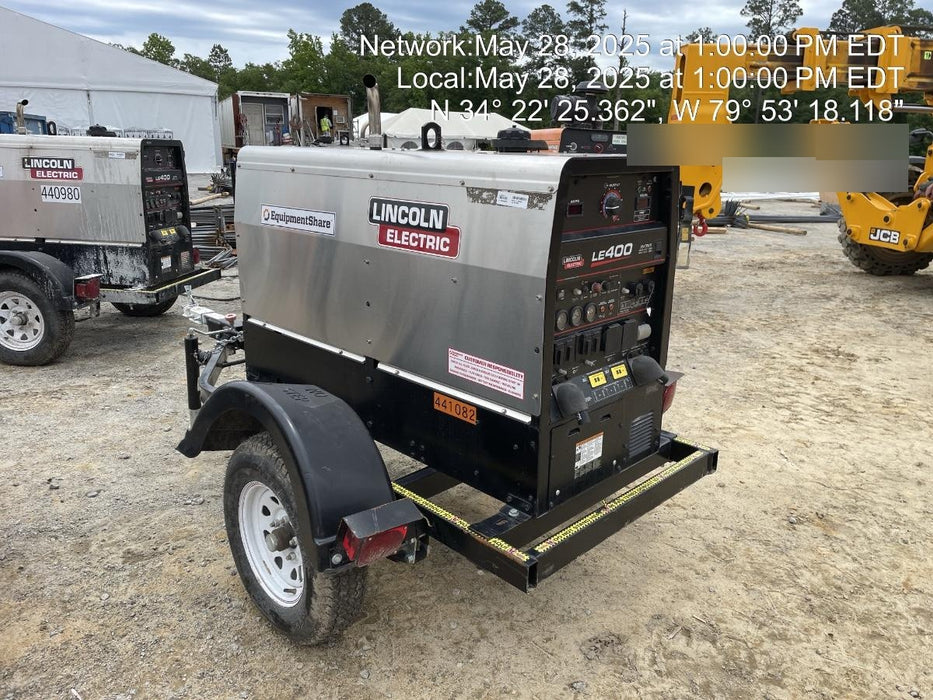2024 Lincoln Electric LE400 Kubota V1505, Trlr, Cable Rack, Light Kit, ES Decals, T3