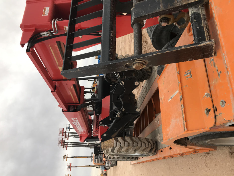 2019 Manitou 12042 Canopy, 120 HP , Solid Tires, Work Lights, Lift Hook, Auxiliary Hydraulics 66" Carriage and 60" Forks