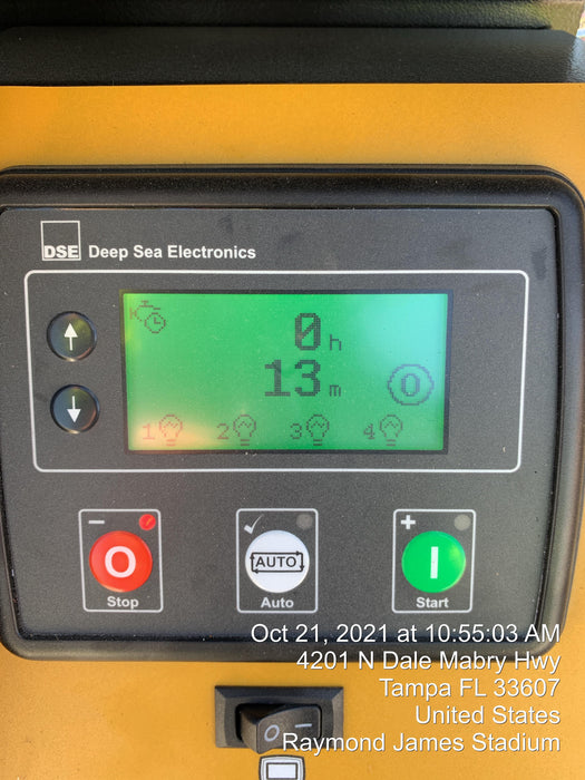 2021 Allmand NLV3GR (4) LED Light Fixture 350W, 23' Vertical Mast, 3kW Prime, Towable, Deep Sea L401, Leveling Jacks, Yanmar T4F 5.8hp