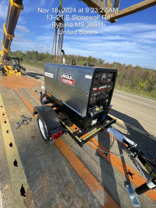 2024 Lincoln Electric LE400 Kubota V1505, Trlr, Cable Rack, Light Kit, ES Decals, T3