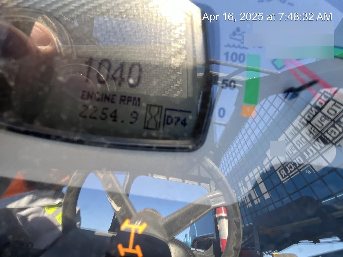 2018 Genie GTH-844 Genie GTH-844 w/ROPS, Work Lights, Solid Tires, RH Cab Mesh, Beacon, 60" Carriage and Forks