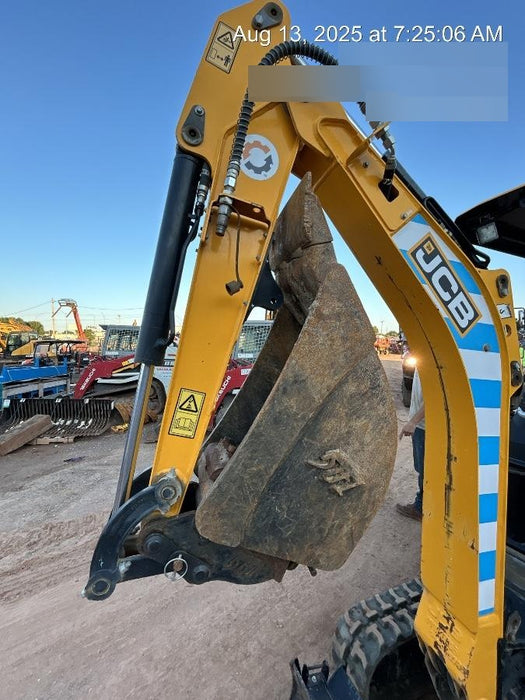 2022 JCB 19C-1E Canopy, Rubber Track, Beacon, Dipper, WL, Coupler, ES Decals