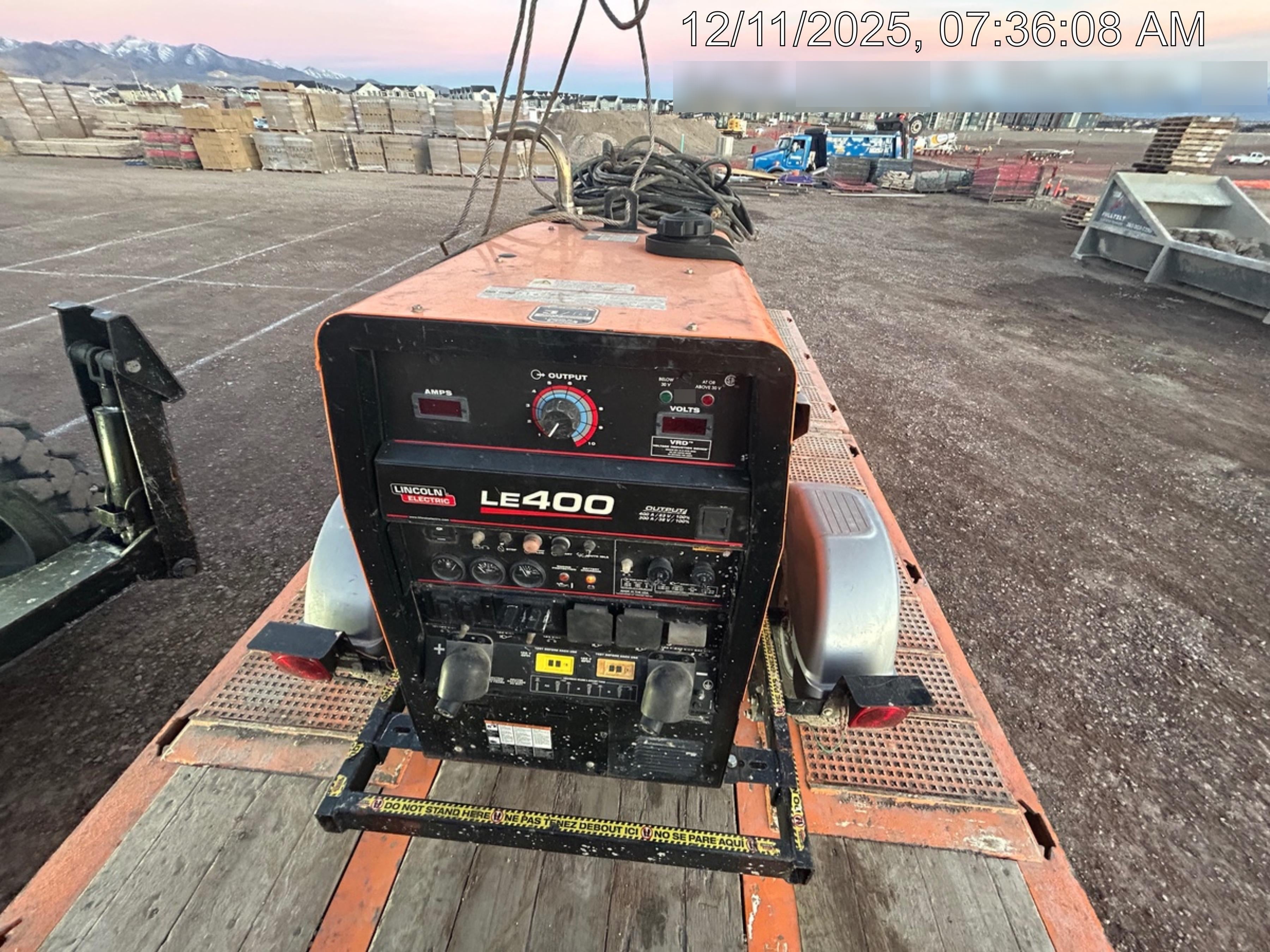 2022 Lincoln Electric LE400 Kubota V1505, Trlr, Cable Rack, Light Kit, ES Decals, T3