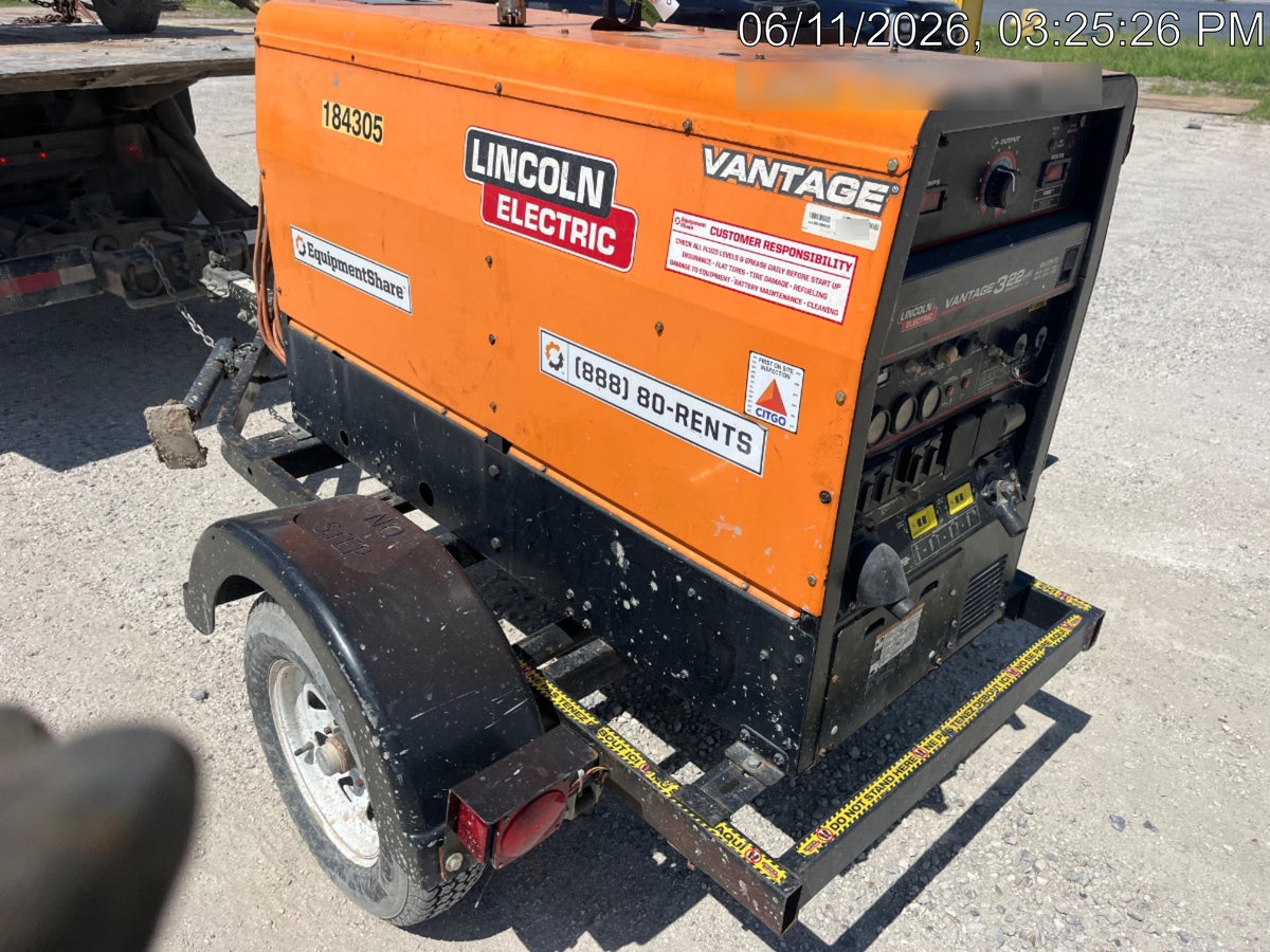 2022 Lincoln Electric LE400 Kubota V1505, Trlr, Cable Rack, Light Kit, ES Decals, T3