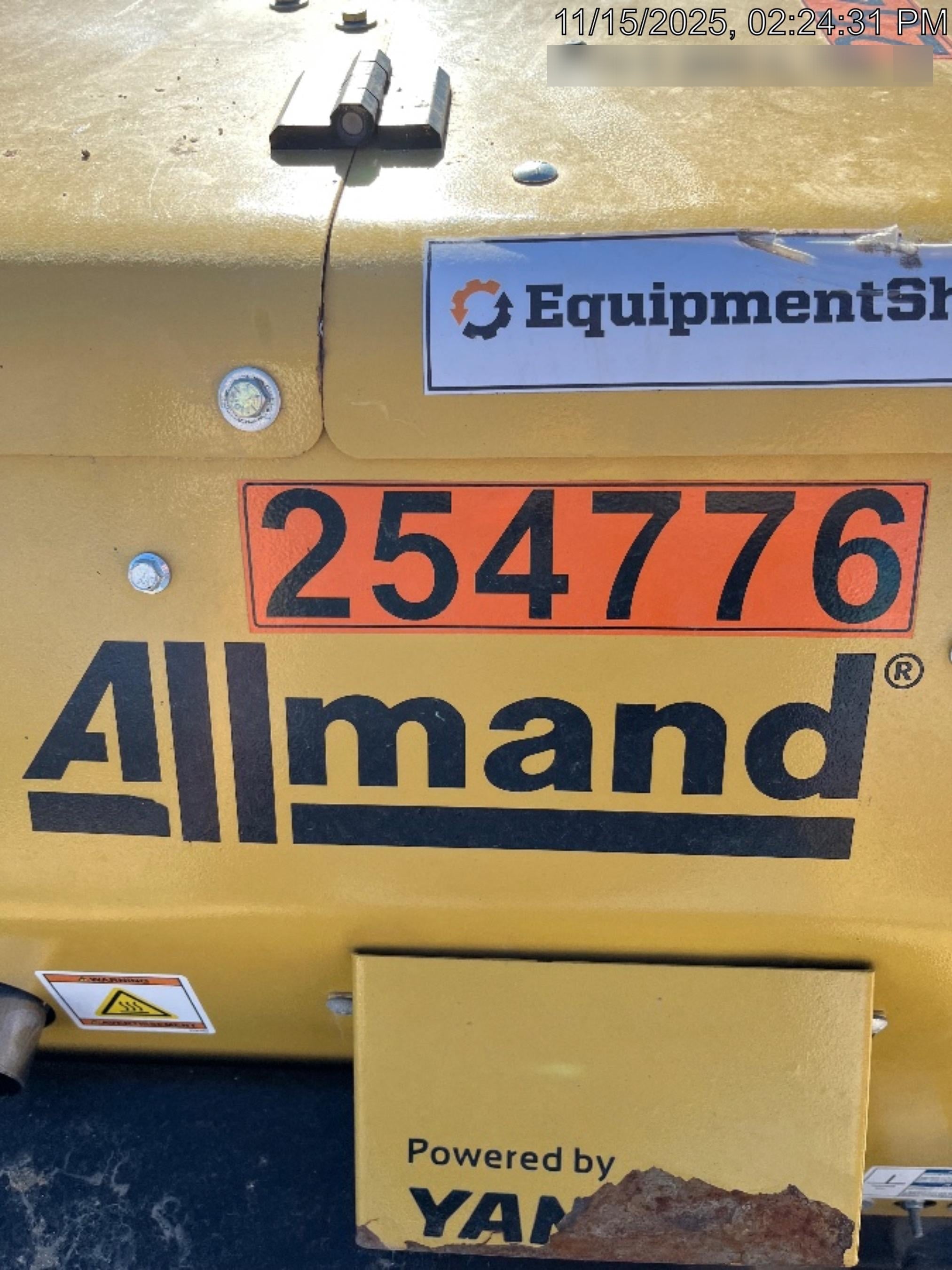 2022 Allmand NLV3GR (4) LED Light Fixture 350W, 23' Vertical Mast, 3kW Prime, Towable, ES Decals, T3