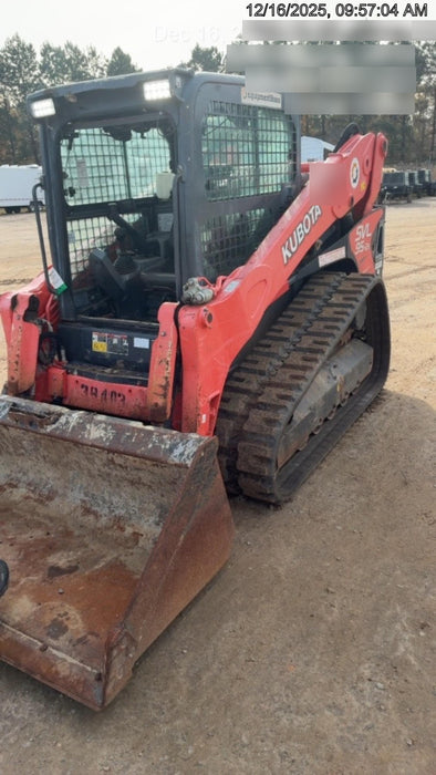 2019 Kubota SVL95-2S Cab/Heat/Air, Standard Tracks, Standard Flow, Hydraulic QC 80" HD w/ Smooth Cutting Edge