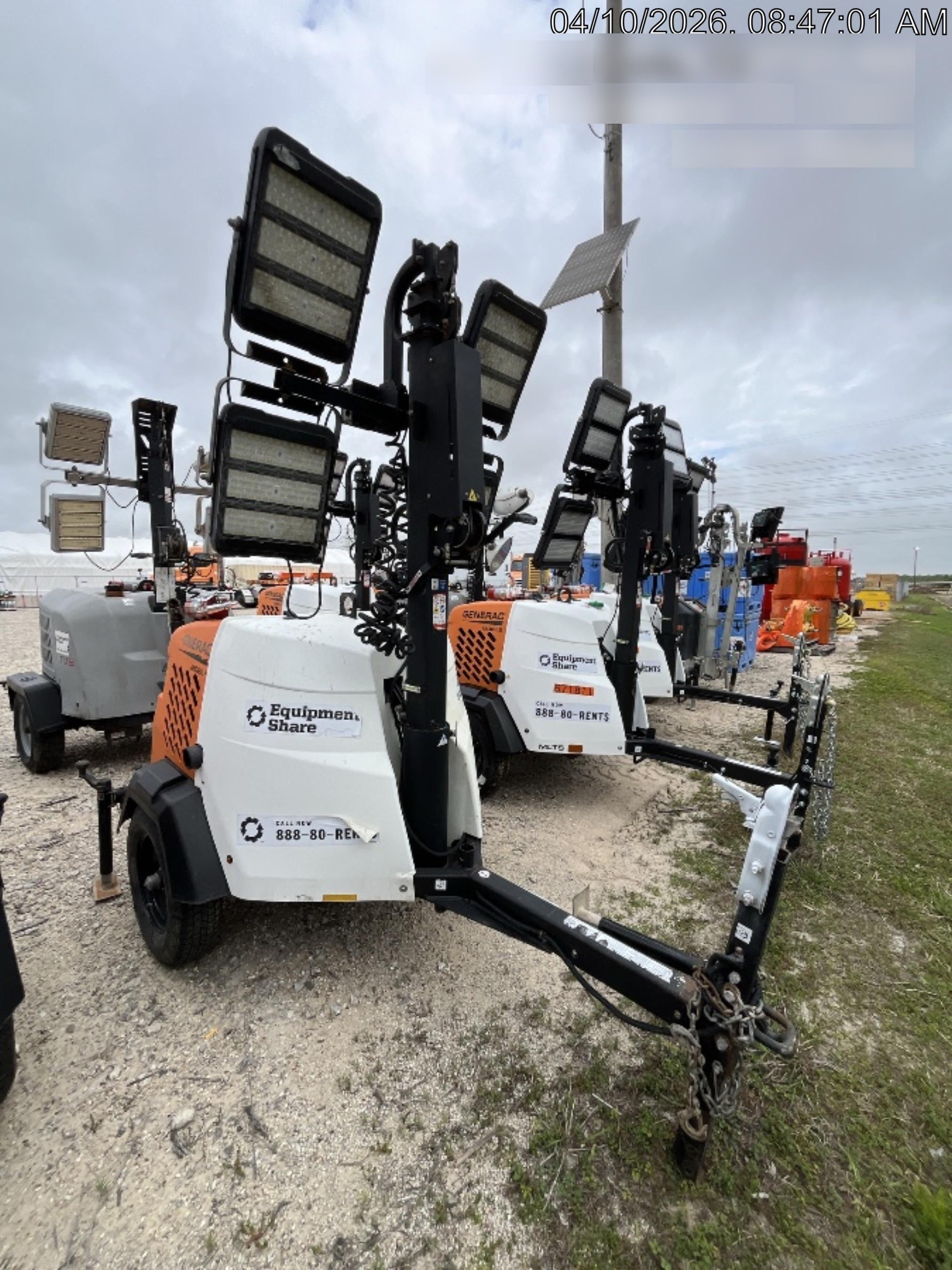 2024 Generac MLT2 Diesel, Flex Switch 120V Input, Powerzone Controller, 
(4) 320W LED Lights, 4kW Generator, 39.9 Gal Fuel Tank, 2" Ball, T3