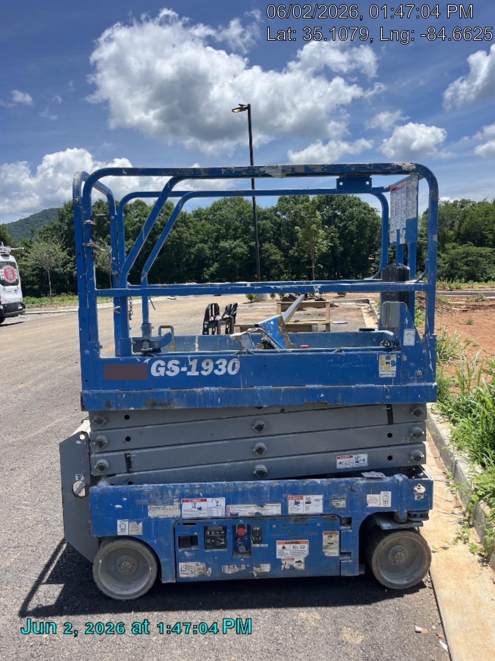2019 Genie GS-1930 Fixed Rails with Chain Entry