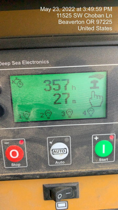 2021 Allmand NLV3GR (4) LED Light Fixture 350W, 23' Vertical Mast, 3kW Prime, Towable, Deep Sea L401, Leveling Jacks, Yanmar T4F 5.8hp