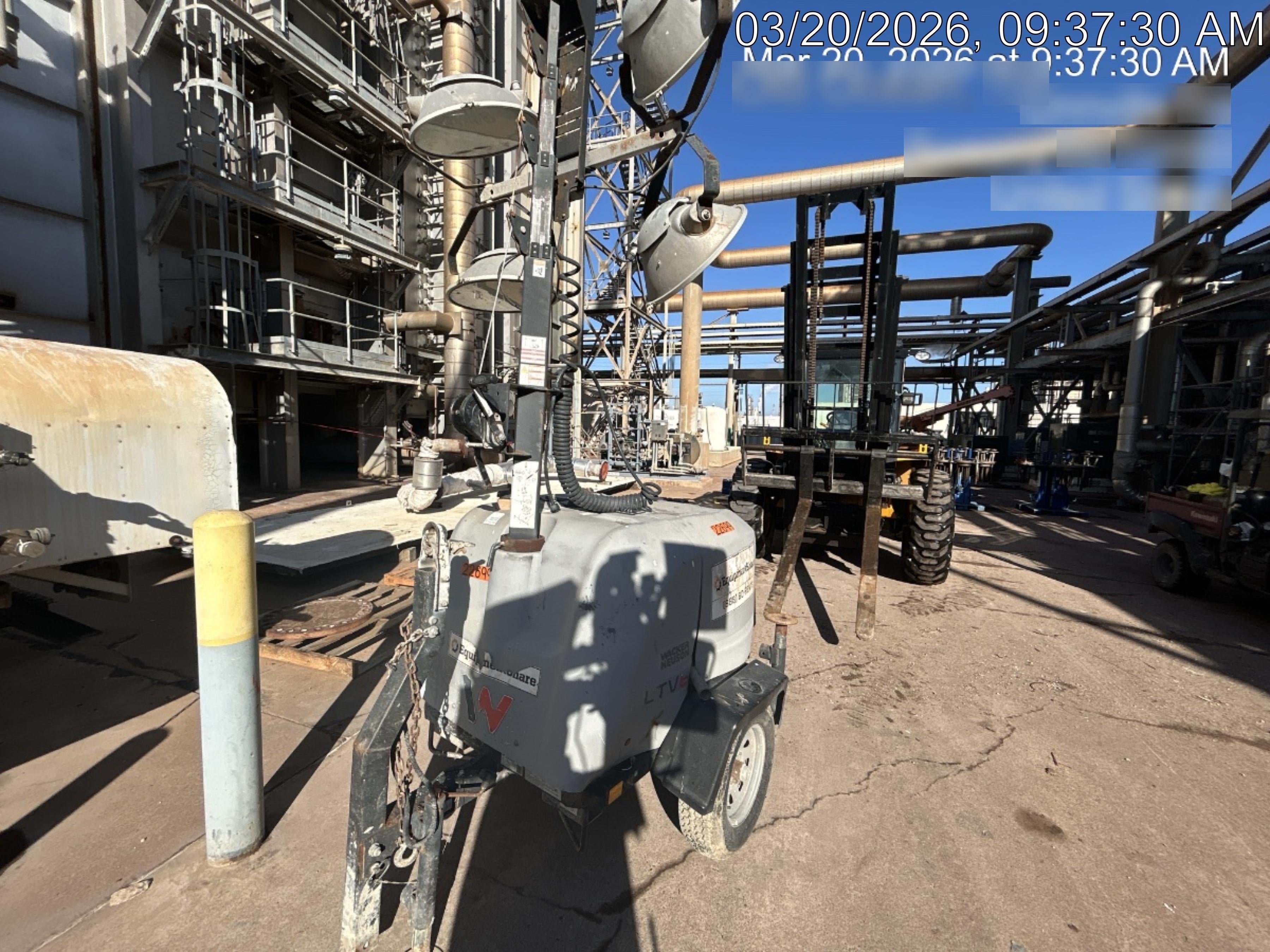 2019 Wacker Neuson LTV6L-MH Wacker Neuson LTV6L Mobile Light Tower w/Fuel Level Sensor Installed