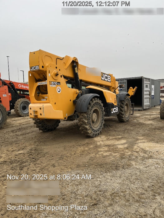 2020 JCB 510-56 Cab/Heat/Air, Solid Tires, Work Lights, Beacon, Aux Hydraulics, Back up Alarm, Lifting Eye, ES Decals