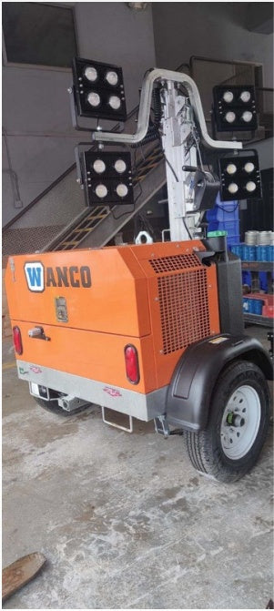 2023 Wanco WLTT-4MM4K Diesel, Deep Sea Controller, Shore Power Plug, Auto Start, (4) 350W LED Floodlights, 4kW Generator, 60 Gal Fuel Tank, 2" Ball, T3
