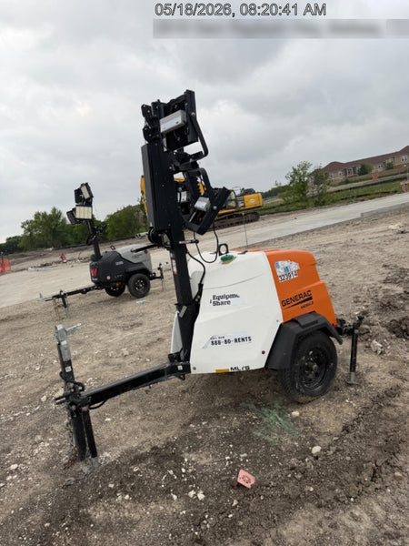 2023 Generac MLT2 Diesel, Flex Switch 120V Input, Powerzone Controller, (4) 320W LED Lights, 4kW Generator, 39.9 Gal Fuel Tank, 2" Ball, T3