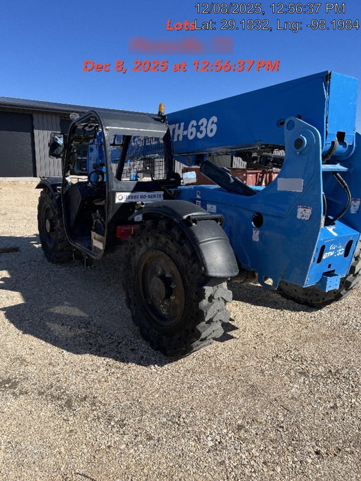 2018 Genie GTH-636 Genie GTH-636 w/Open ROPS, Solid Tires, Work Light/Beacon, 48" Carriage and Forks