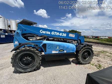 2018 Genie GTH-636 GTH-636 w/Open ROPS, Solid Tires, beacon/work lights, 48" carriage/forks